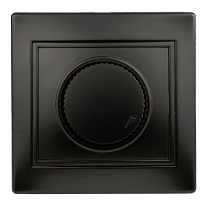 Светорегулятор Plano 1-401-05 (диммер) поворотный, 600Вт 230В, IP20, СУ, антрацит Б0053938