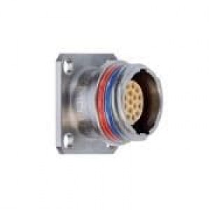 EDN.0M.303.XLM, Стандартный цилиндрический соединитель 3P FEMALE CRIMP BLUE FIXED RCPT SQ FLANGE