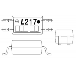 LTV-217-C-G, Оптопара с транзисторным выходом Optocoupler, AC 600%, 5KV, 4 PIN