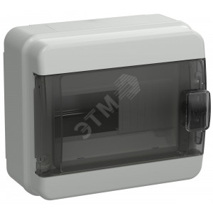 Корпус пластиковый КМПн-8 IP65 черн. прозр. дверь TEKFOR TF5-KP72-N-08-65-K03-K02