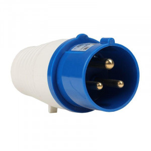 Вилка кабельная 023 32А 220AC 2P+PE 6ч IP44 222736
