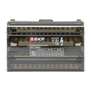 Шина нулевая в корпусе 4х15 sn0-4x15