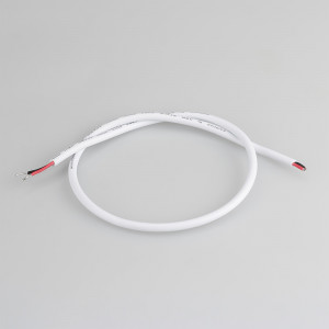 Провод питания ARL-MOONLIGHT-20AWG-2W-D4.5-CU-500 White 025548, Провод питания для гибкого неона MOONLIGHT. 2 проводника, калибр проводника 20AWG, материал проводника - лужёная медь, внешний диаметр 4,5 мм. Внешняя оболочка - ПВХ белого цвета. Длина кабеля в отрезке - 500 мм.