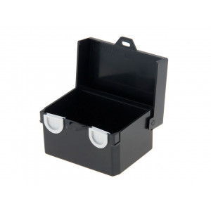 GH002B, Корпус из прочного пластика, черный, с откидной крышкой
