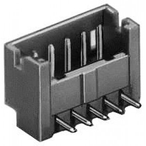 DF13-10P-1.25DS(50), Проводные клеммы и зажимы 1.25MM RA PIN HEADER 10P THRU HOLE GOLD