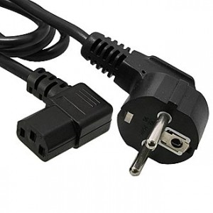 SCZ УГЛ.-УГЛ.    1.8М. 3Х0.75, Шнур сетевой Евровилка угловая 1,8м 3х0,75 с угловым разъемом