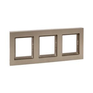 3 - местная рамка, IP44, шампань, пластик Эпика EKF UP1-FPC-03-44
