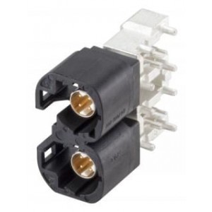 D4S21J-40MA5-A, РЧ соединители / Коаксиальные соединители Right Angle Plug PCB w/Housing T&R Black