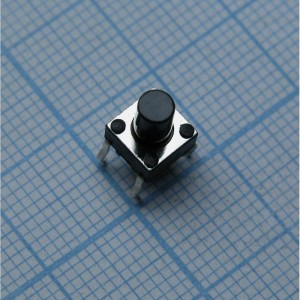 SWT-20-8, Кнопка тактильная 6.2Х6.2мм h=8мм вертикальная монтаж в отверстие