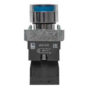 Кнопка BW61 с подсветкой 24В синяя NO PROxima xb2-bw61-24
