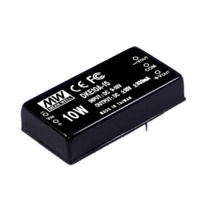 DKE10A-05, Преобразователи постоянного тока в постоянный с изоляцией 9-18Vin +/-5Vout 100-1000mA, 10W