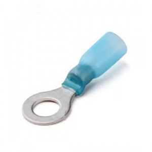 Наконечник кабельный кольцевой изолированный НКИ-Т 2.5-5 серия ПРОФИ, Наконечник кабельный кольцевой изолированный с термоусаживаемой манжетой, сечение 1.5-2.5мм2 под М5