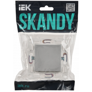 SKANDY Заглушка с суппортом SK-C01S серебряный IEK SK-PL10-K23