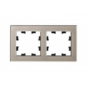 Рамка 2-м AtlasDesign Nature стекло шампань SE ATN320502