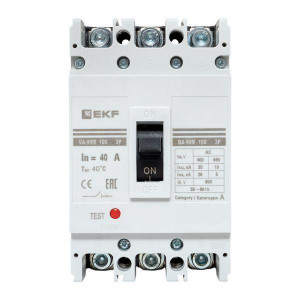Выключатель автоматический 3п 100/40А 35кА ВА-99М PROxima mccb99-100-40m