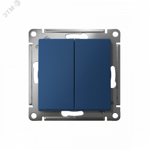 Выключатель 2-кл. AtlasDesign (сх. 5) 10AX механизм аквамарин SE ATN001151