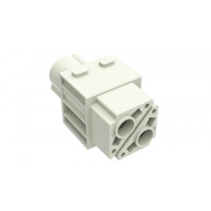 Розеточная контактная вставка D2MK-002-FC, Розеточная контактная вставка, обжимная фиксация, 2 полюса, типоразмер модульный, 1000V, 100A, (обжимные контакты поставляются отдельно)