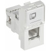 Розетка компьютерная 1-м 1мод. Праймер RJ45 кат.5E UTP механизм IEK CKK-40D-RI1-K01
