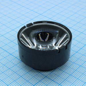 AYS29DH17-5G, Линза для светодиода 3535/3030/5050,  эфф=90%, ~5°,  29,1mm  H:17mm, PMMA