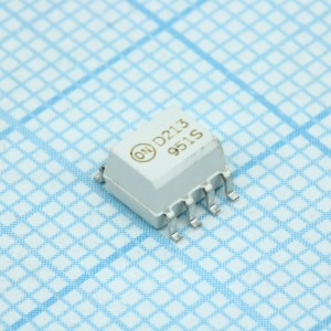 MOCD213M, Оптопара транзисторная двухканальная 2.5кВ /70В 0.15A Кус=100%... 0.25Вт -40...+100°C