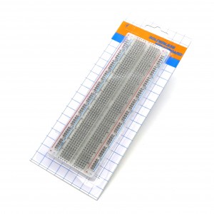 Плата макетная б/пайки ZYJ-102 прозрачн., плата макетная без пайки на 830 точек прозрачная