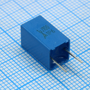 B32529D1105J000, Конденсатор полиэтилентерефталатный 100В 1мкФ ±5% шаг 5мм