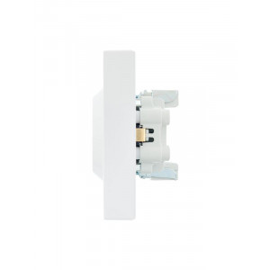 Розетка 2-м СП VESNA с заземл. ПБТ бел. 742-0200-127B