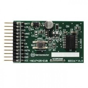 NCV74250V1GEVB, Средства разработки интерфейсов LIN W/3.3V/150MA LDO EVB