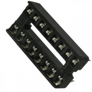 SCS-16, Панелька для микросхем DIP16 шаг 2.54мм