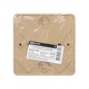 Коробка распаячная КР 100х100х29 ОП сосна IP40, инд. штрихкод SQ1401-0407