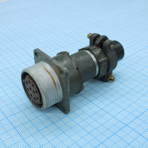 2РМДТ24БПН10Г5В1В, Соединитель  цилиндрический низкочастотный негерметичный