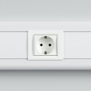 Розетка 1-м 2мод. Viva 16А IP20 2P+E с заземл. защ. шторки бел. 45005