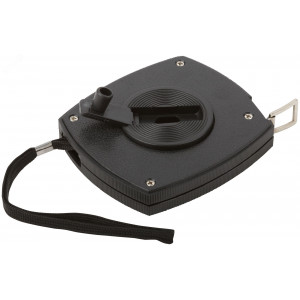 Рулетка, черный закрытый пластиковый корпус, стальная лента 20 м 17720