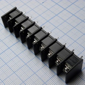 DG25C-B-09P-13-00A(H), Барьерный клеммный блок 9 контактов. Серия DG25C-B