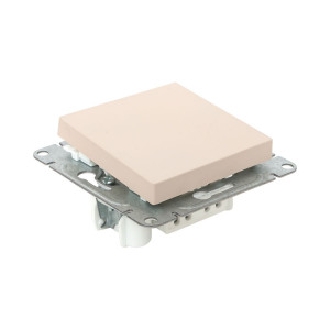 Механизм выключателя, одноклавишный, проходной, кремовый Эпика EKF UP1-SWI-11