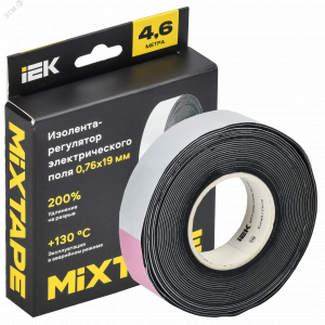 MIXTAPE PRO Изолента-регулятор электрического поля 0,76х19мм 4,6м 2220 IEK MT7-IZ34-C076-19-D46