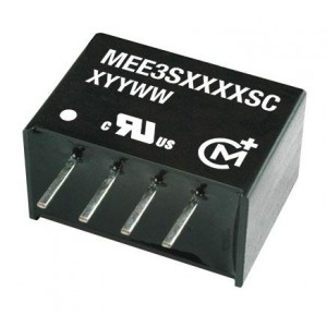 MEE3S1209SC, Преобразователи постоянного тока в постоянный с изоляцией 3W 12Vin 9Vout 333mA Iso SIP