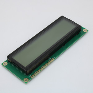 HTM1602B-31W-A5P, ЖКИ знакосинтезирующий 16 x 2, FSTN Белый Позитивный/прозрачно-отражающий светодиодная подсветка белая размеры 122x44мм, видимая область 99x24 мм, -20...70°C, 6 o`clock, 16 контактов снизу