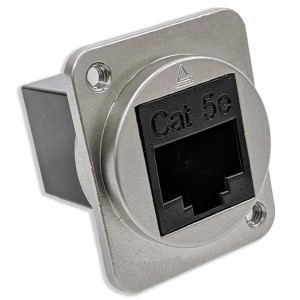 EHRJ45D5E, Модульные соединители / соединители Ethernet RJ45 CAT5E Diecast Housing