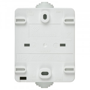 Выключатель проходной 1-кл. ОП Форс IP54 ВС20-1-1-ФБ с индикацией бел. IEK EVS11-K01-10-54-DC