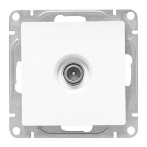 Механизм розетки TV, оконечная, белый Эпика EKF UP1-SOW-TV-3