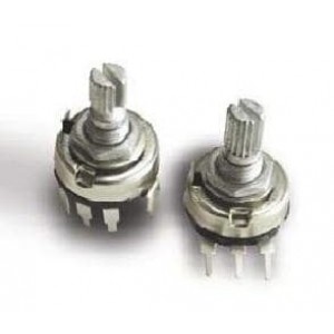 P170SP1-FC15AR10K, Потенциометры 1/20W 10K Ohms 20% 17mm ROTARY POT