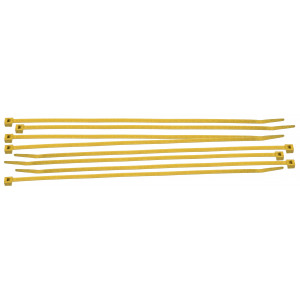 gws196352, Хомуты нейлоновые, 200х3.5 мм, цвет – желтый, 100 шт/упак