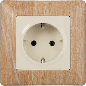 Valena LIFE Рамка 1 пост светлое дерево универсальная 754181