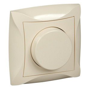 ДУЭТ СВЕТОРЕГУЛЯТОР (диммер) универсальный, 600Вт/ВА, в сборе, БЕЖЕВЫЙ C3(2) WDE000236