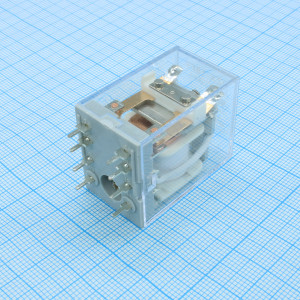 JZX-18FF-2C-B-AC220V-1, Реле силовое 10А две контактных группы на переключение катушка 220В AC