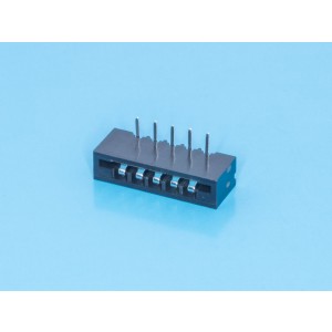 FB-5R, Разъем 1х5 контактов под сверхплоский кабель, прямой угол