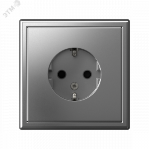 Розетка ArtGallery 16А с заземл. защ. шторки механизм сталь SE GAL000945
