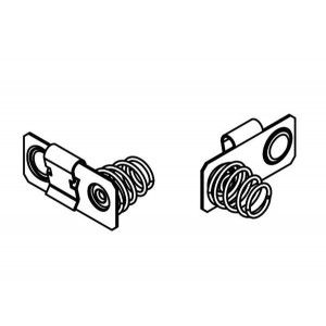 299, Контакты, защелки, держатели и пружины для цилиндрических батарей AAA' - 'AAAA' DUAL SPRING CONTACT