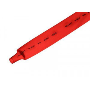 Трубка термоусадочная ТУТ нг 15,0/7,5 красная, термоусаживаемая трубка в метровой нарезке, не поддерживает горение